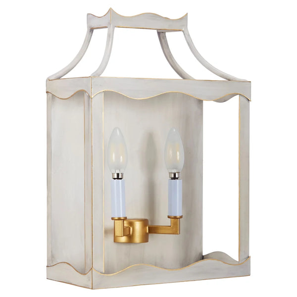 Miriam Cream and Gold Wall Sconce by Old World Design