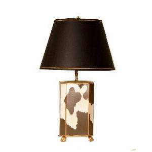 Cowhide Lamp by Dana Gibson