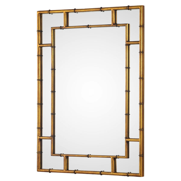 Mirror Home Double Bamboo Wall Mirror - Ivy Home