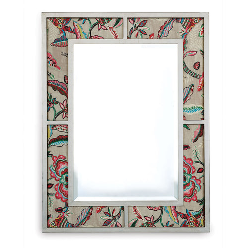 Port 68 Bedford Silver Mirror With Sloane Fabric