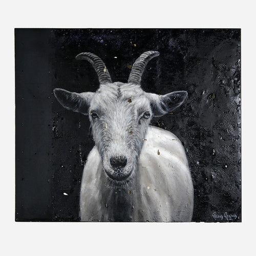 Bobo Intriguing Objects Reclaimed Metal Goat Art
