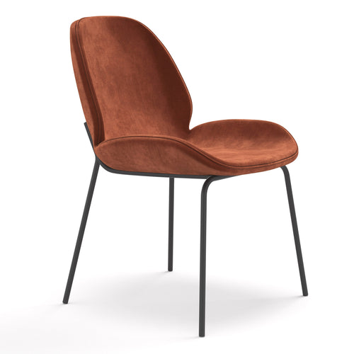 Urbia Dauphine Side Chair (set of 2), Burnt Orange