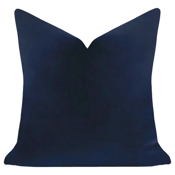 Laura Park Cobalt Blue Velvet Pillow