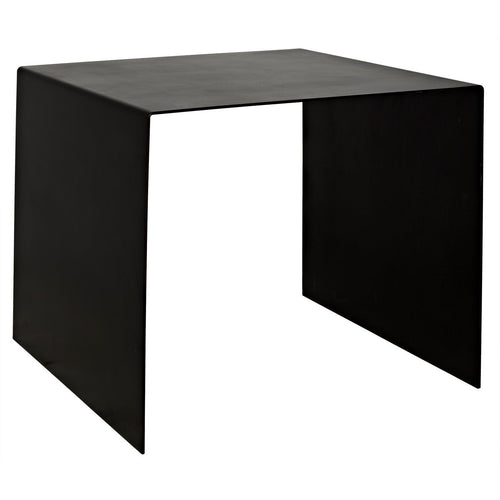 Noir Yves Side Table, Black Steel