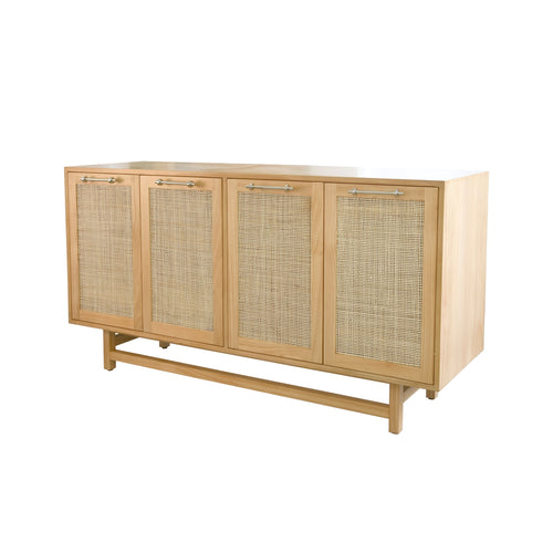 Worlds Away Macon Cabinet in Pine
