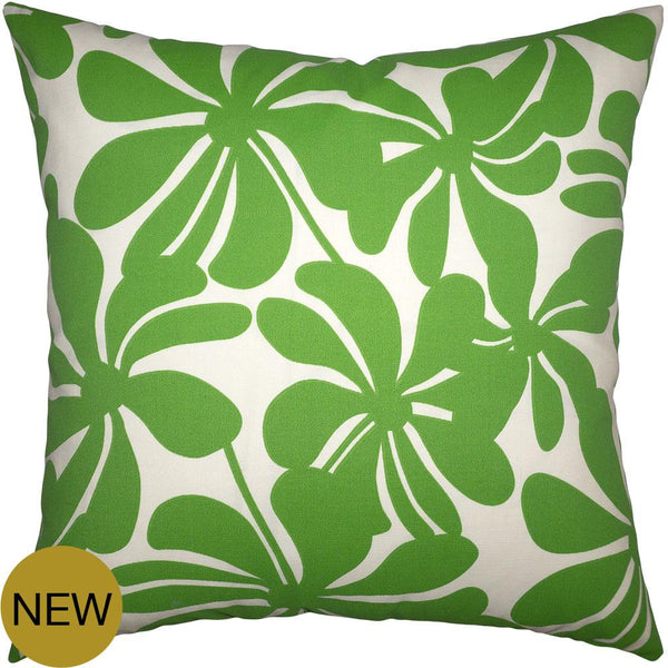 Outdoor Cayman Green Pillow by Square Feathers
