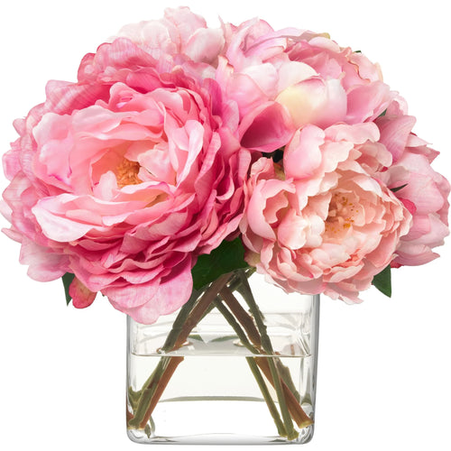 Diane James Home Small Pink Peony Flower Bouquet
