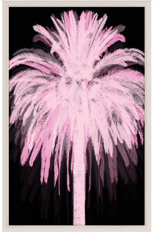Natural Curiosities Pink and Black Palm Art