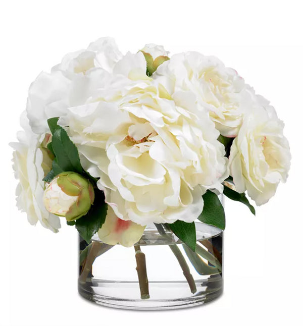Diane James Camellia & Peony Faux Floral Bouquet