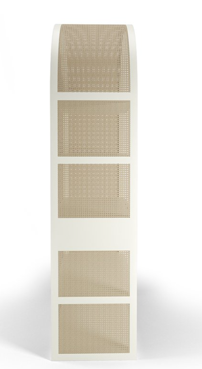 Maggie Cruz Leila Cane Etagere, Black Iron