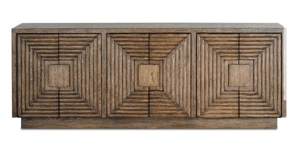 Currey and Company Morombe 84'' Wide Oak Wood Credenza