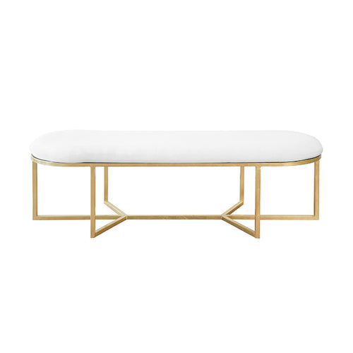 Worlds Away Tamia Oval Bench