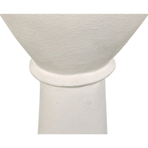 Noir Vase, White Fiber Cement