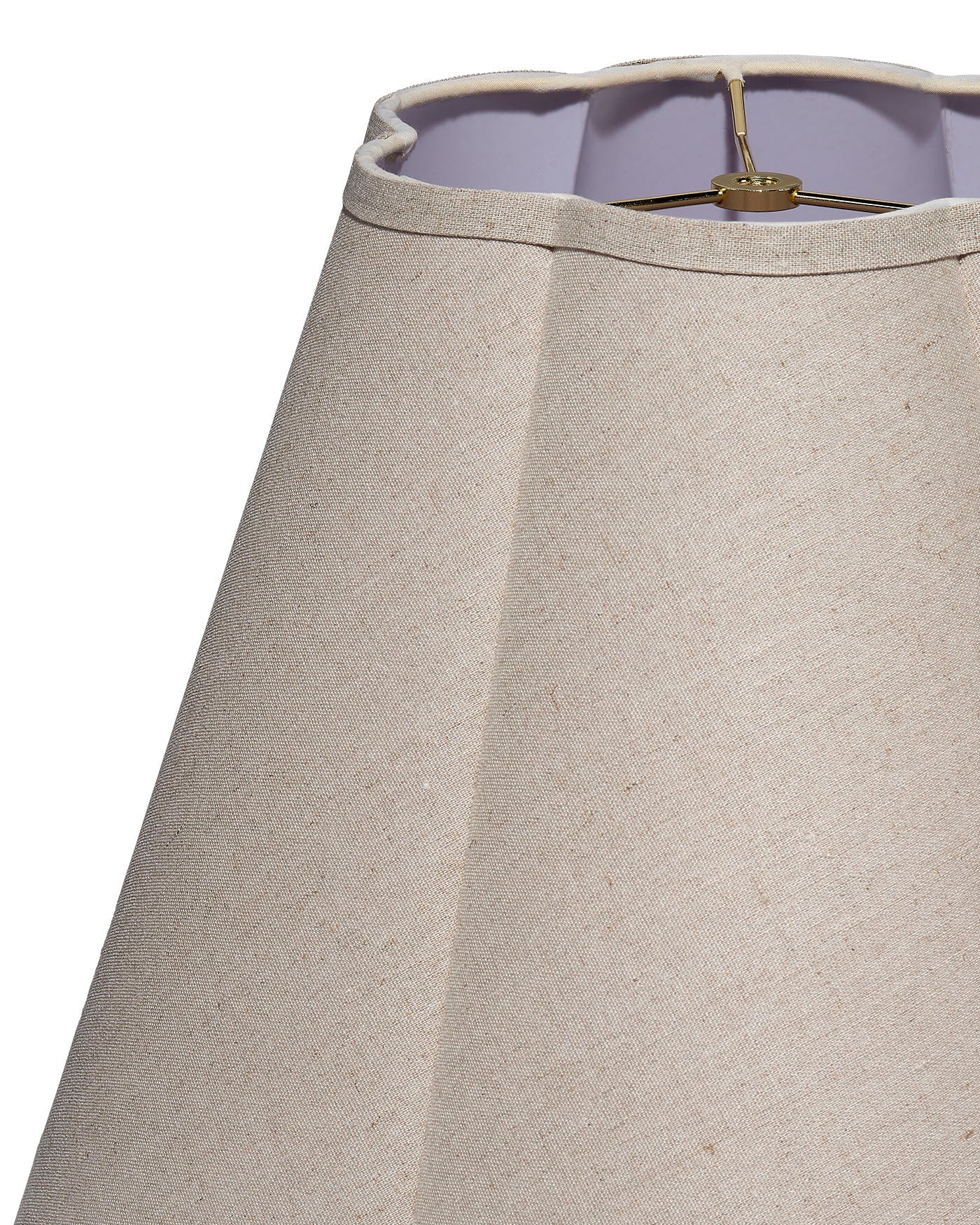 Jamie Young Scalloped Natural Linen Shade, Large