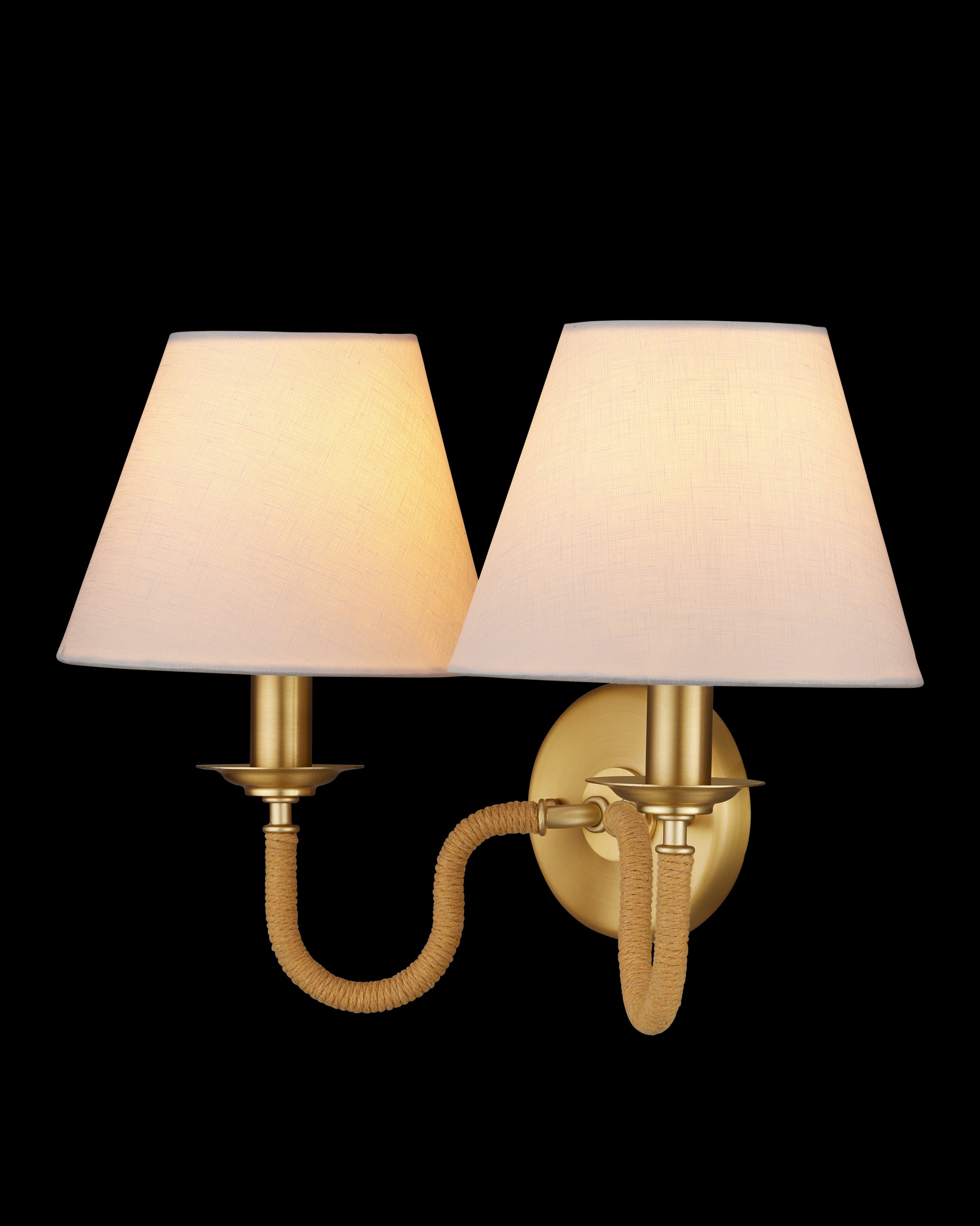 Currey & Company Adala Brass Wall Sconce