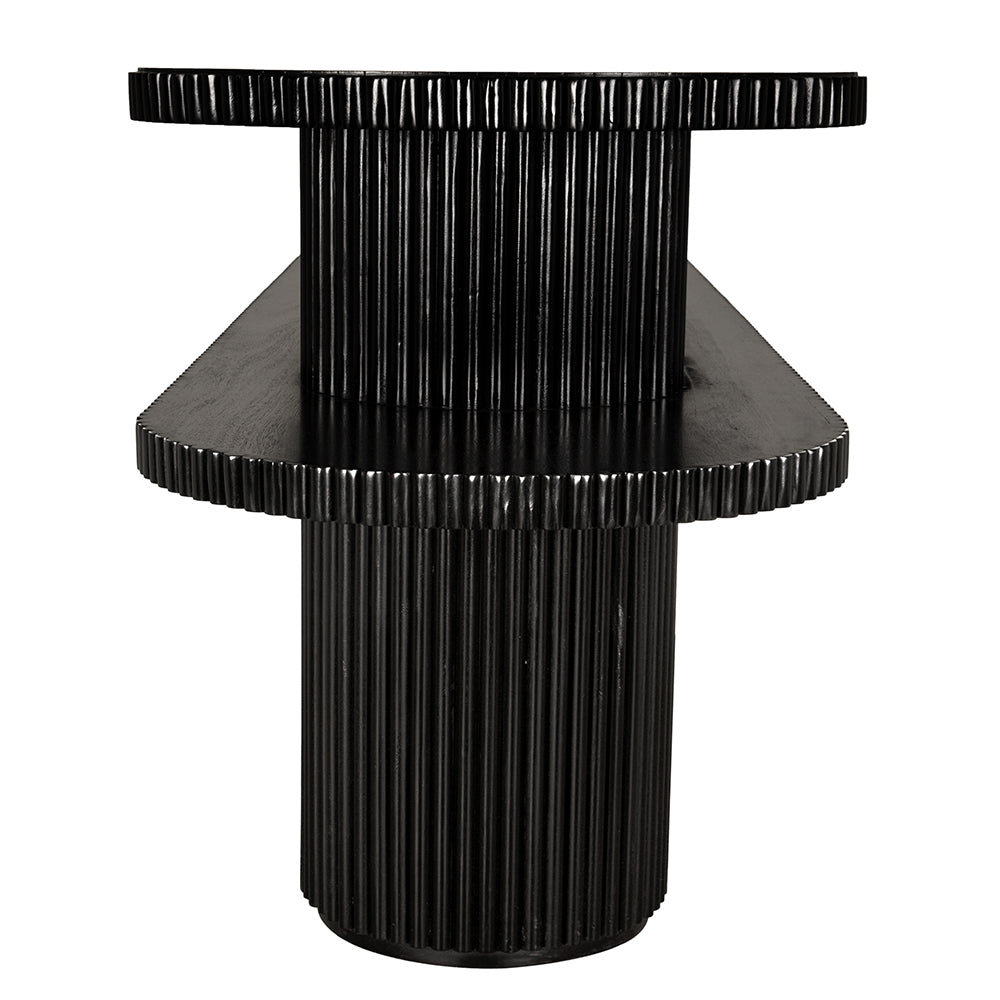 Noir Parker Console, Hand Rubbed Black