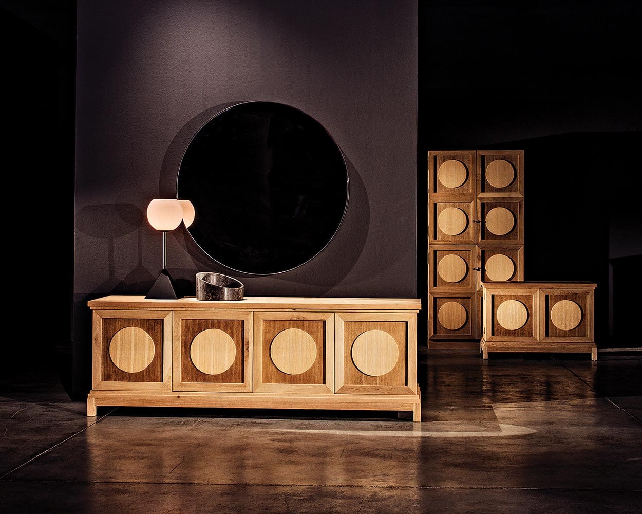 Noir Wellington Hutch, White Oak