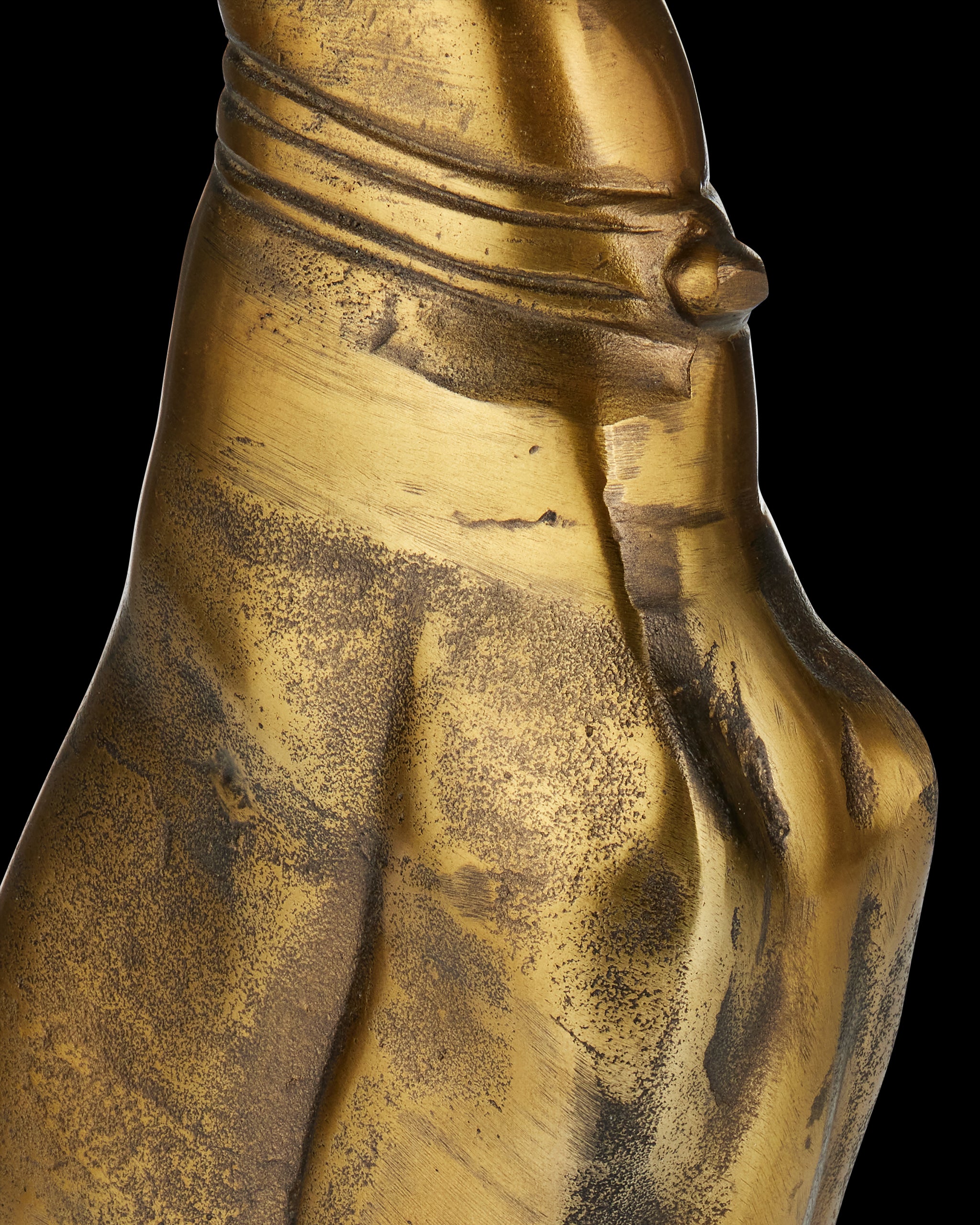 Currey & Company Ballyregan Brass Accent Table