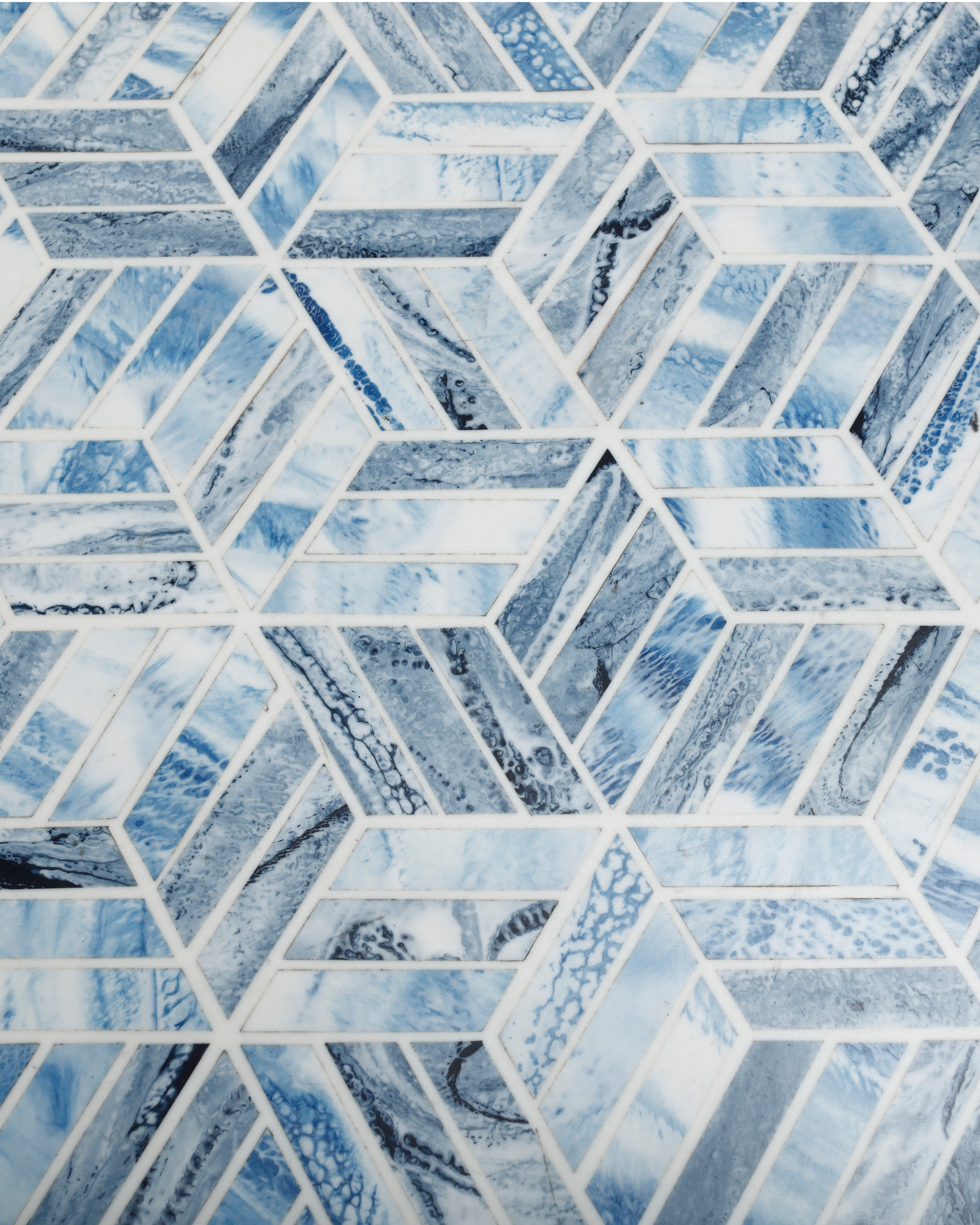 Currey & Company Chance Blue Square Tray