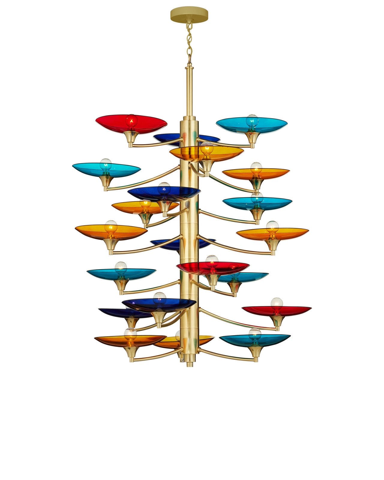 Currey & Company Veneto Large 39" Polished Brass 21 Light Chandelier