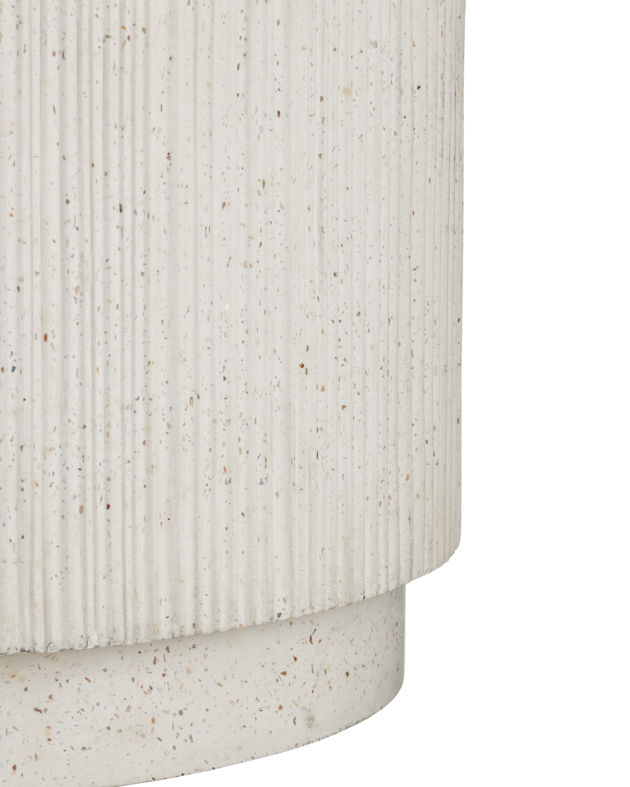 Currey And Company Ridge Medium Ivory Terrazzo Planter