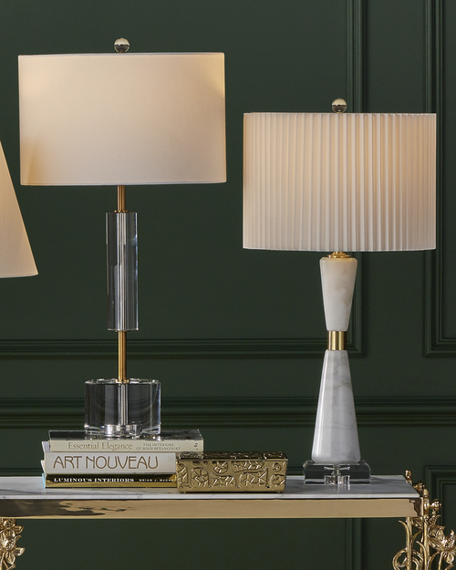 Currey & Company Edelmar White Table Lamp