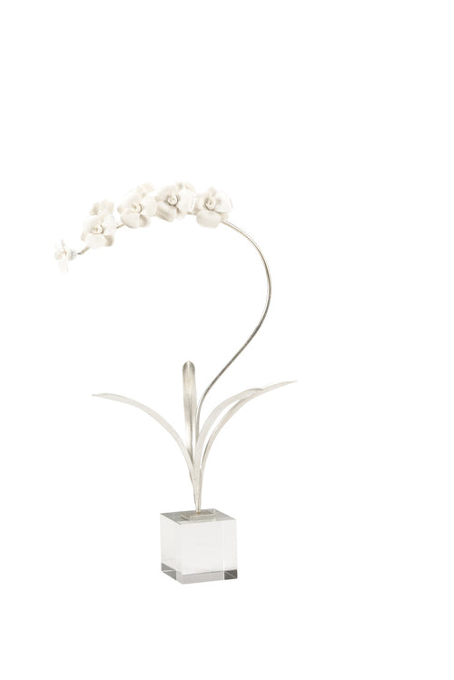 Chelsea House Orchid On Stand Silver (Med)
