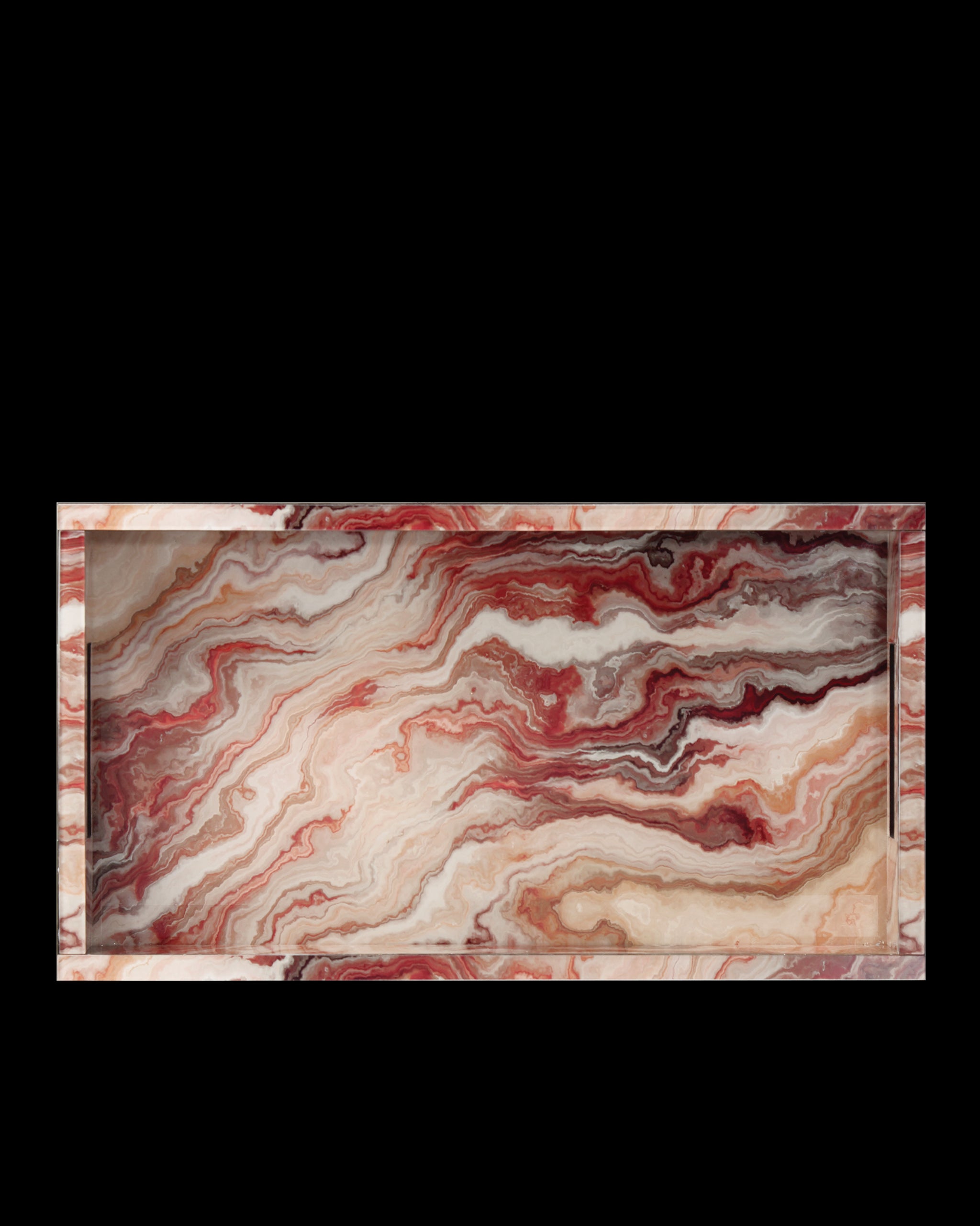 Currey & Company Interstellar Red Tray