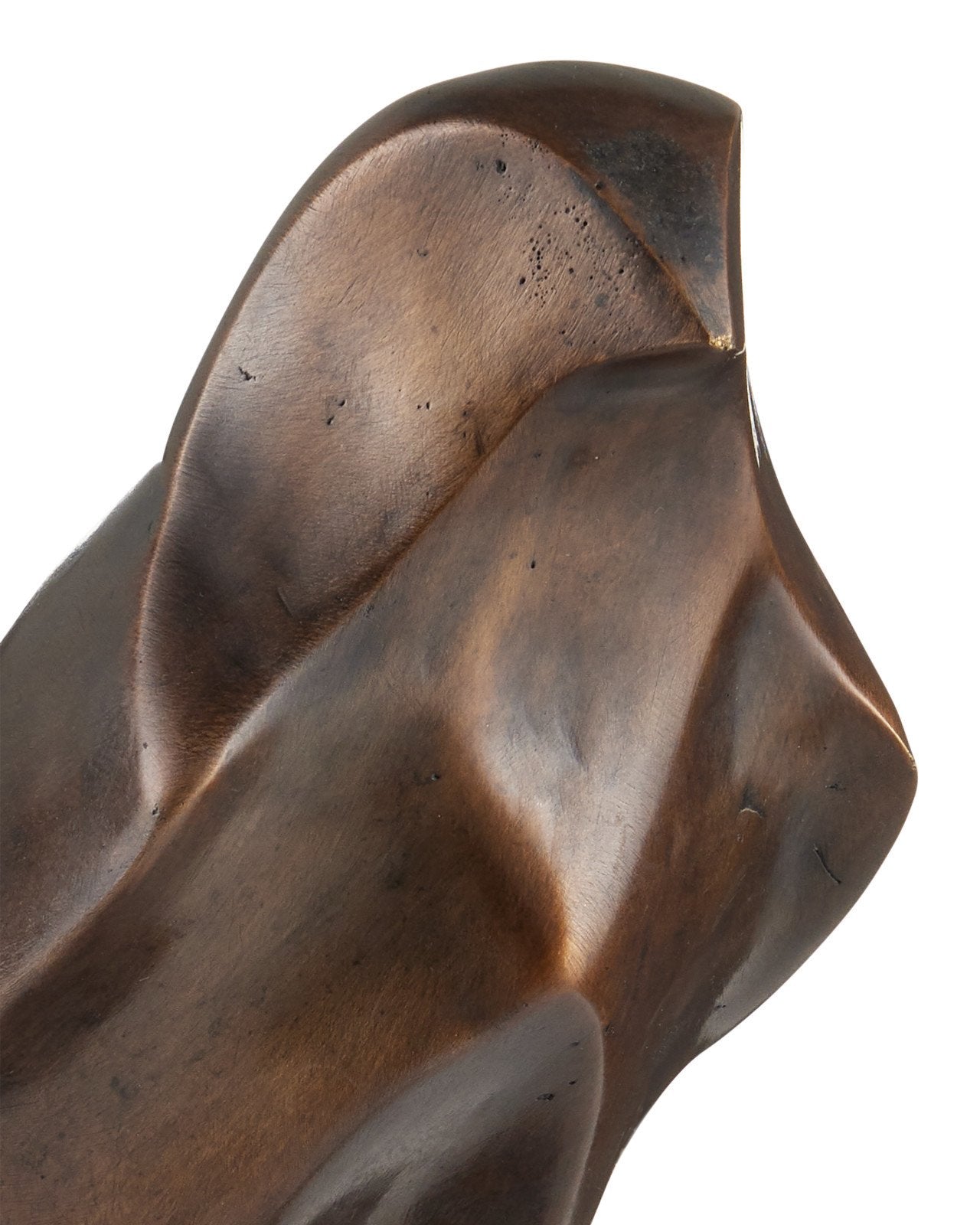 Currey & Company Horus Bird 16" Bronze Sculpture On Marble Base