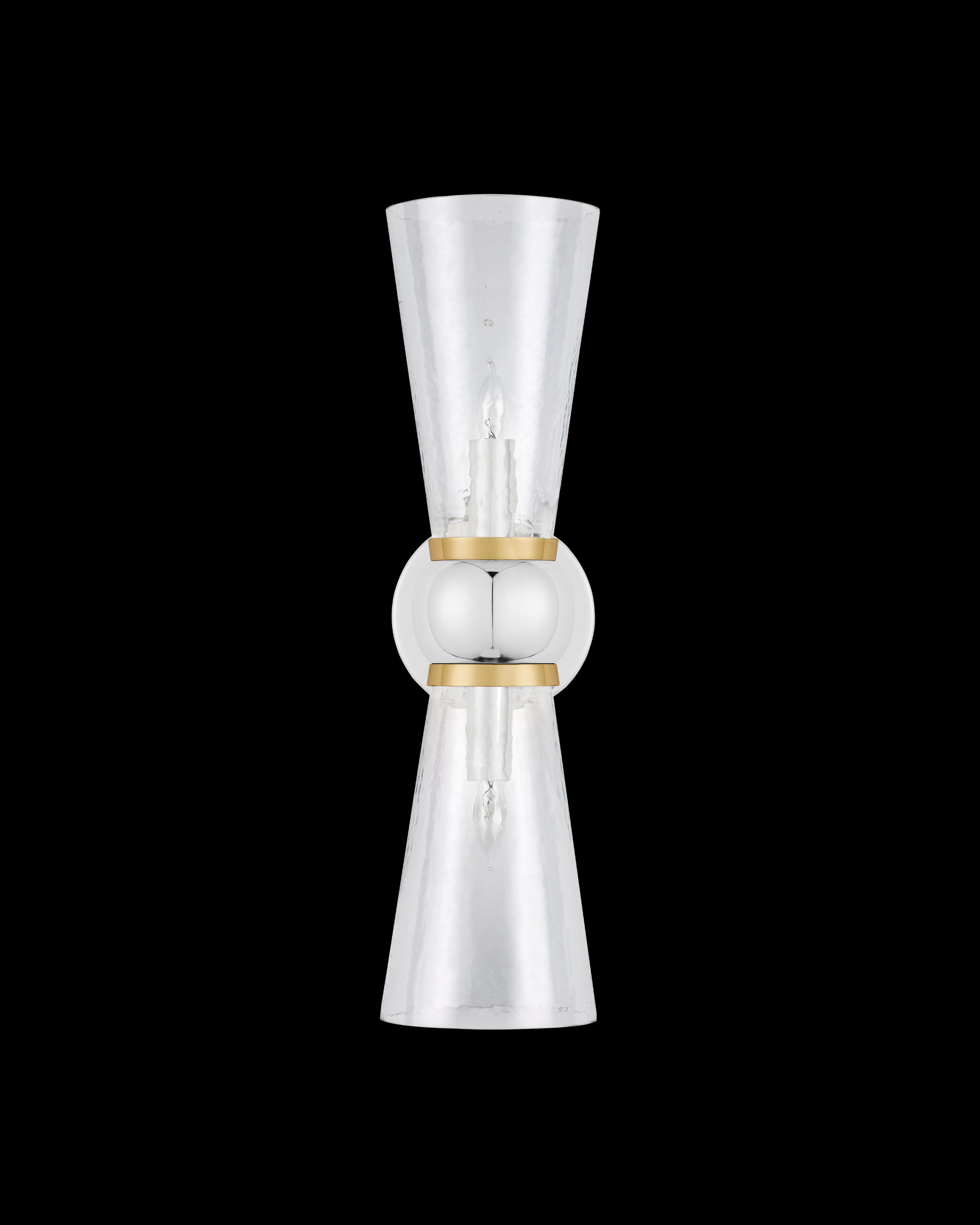 Currey & Company Byford Nickel Bath Wall Sconce