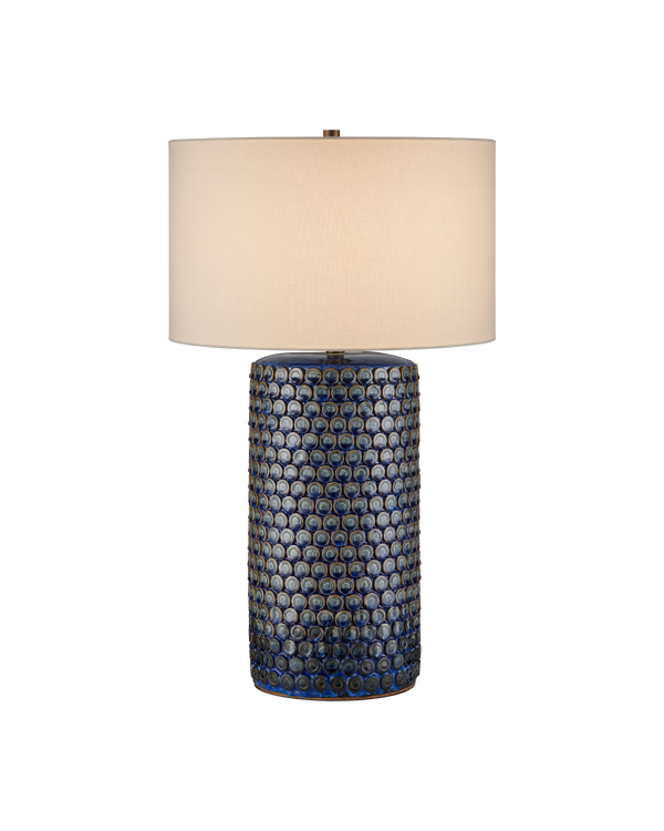 Currey & Company Lunares Blue Table Lamp