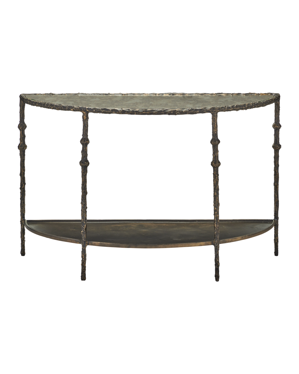 Currey & Company Spalzato Demi Lune Console Table