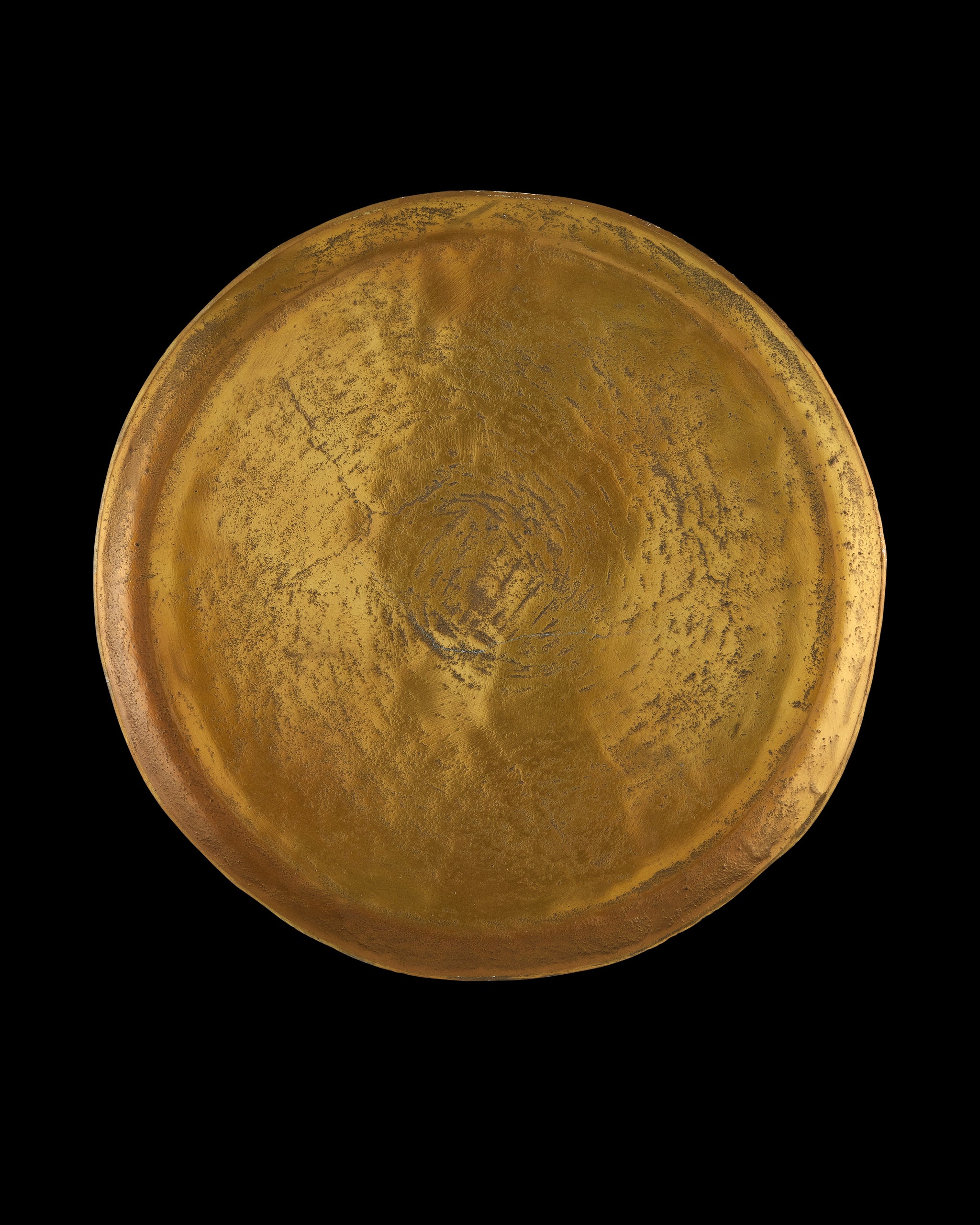 Currey & Company Ballyregan Brass Accent Table