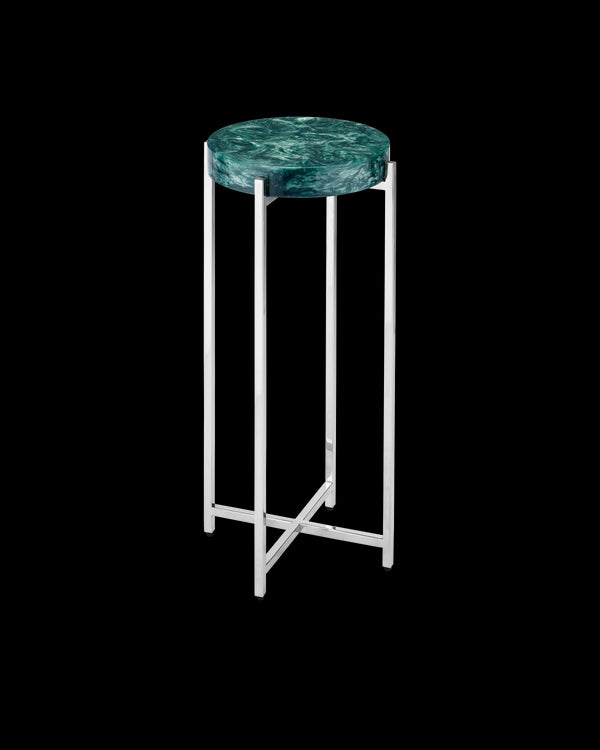 Currey & Company Rina Teal Drinks Table