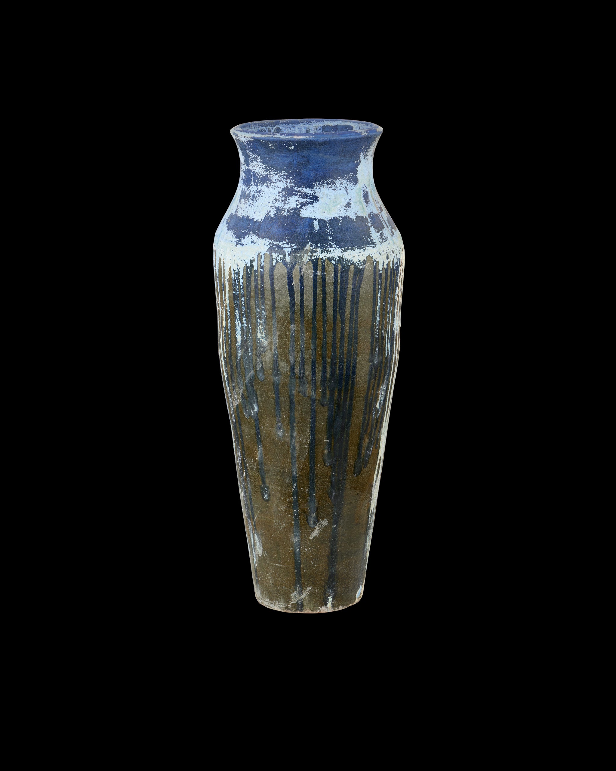 Currey & Company Capizzi Blue Drip Urn