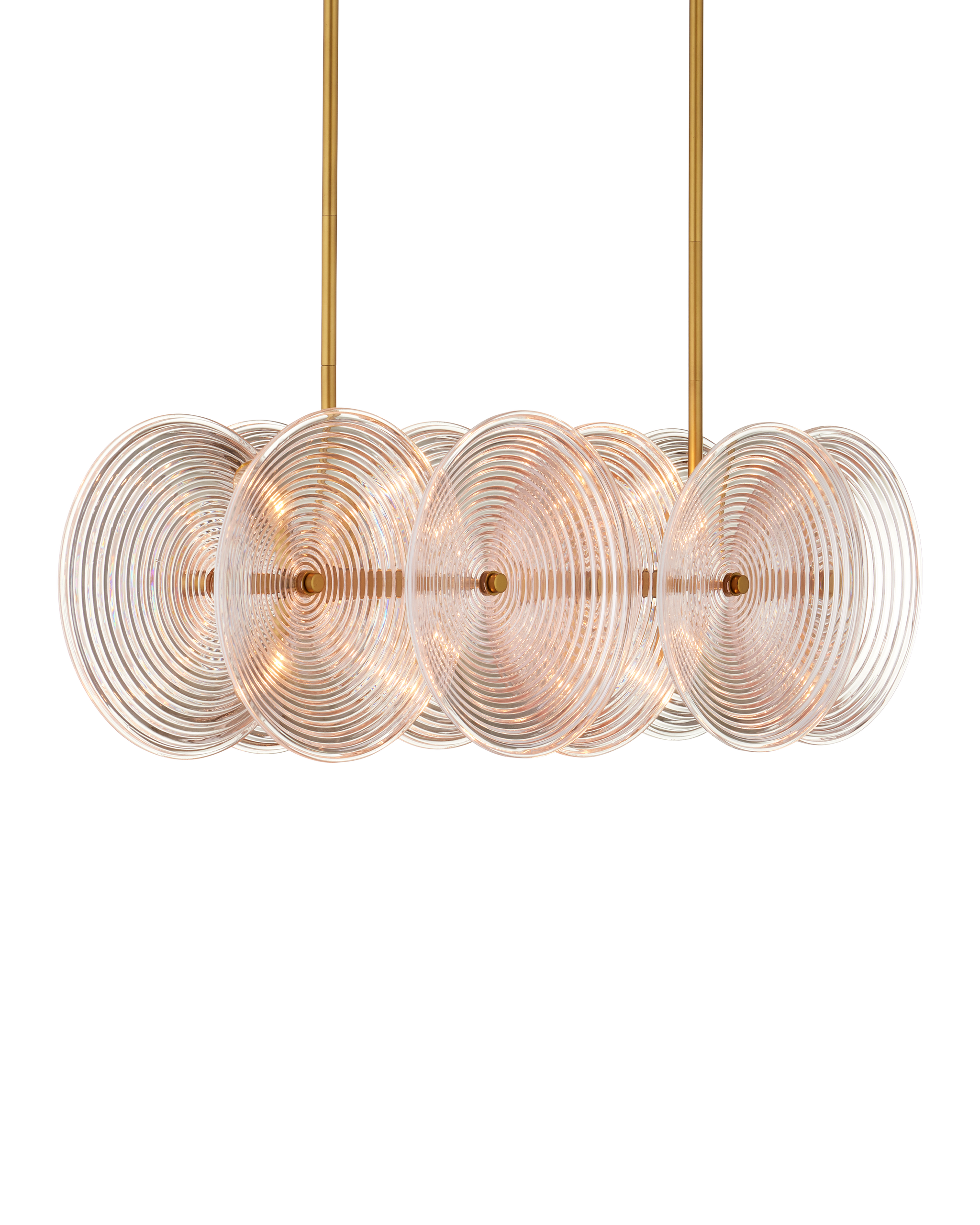 Currey & Company Whirlwind Rectangular Chandelier