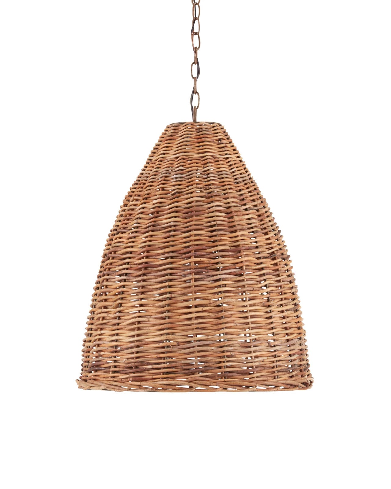 Currey & Company Basket 21" Natural 1 Light Pendant