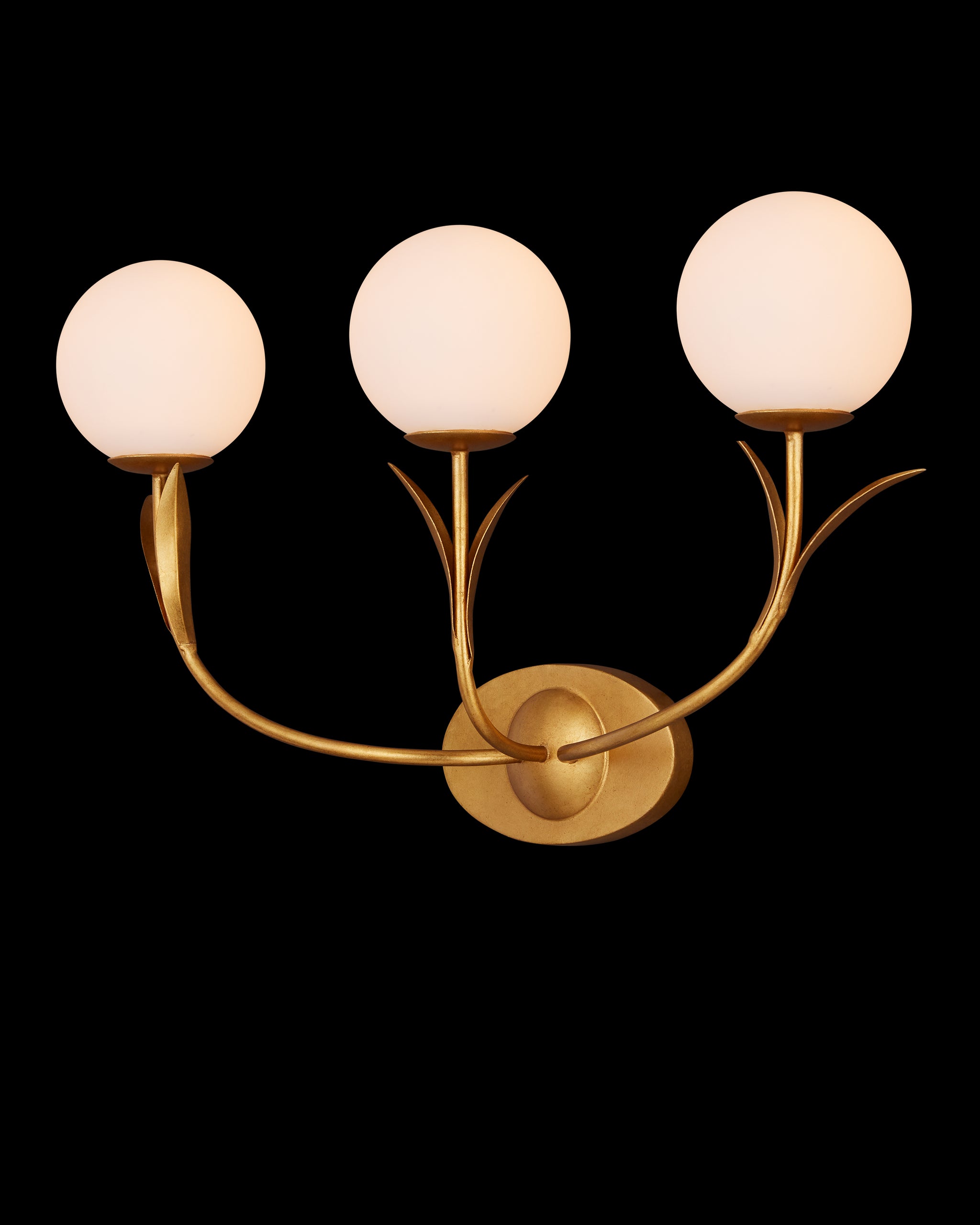 Currey & Company Rossville Triple Light Wall Sconce