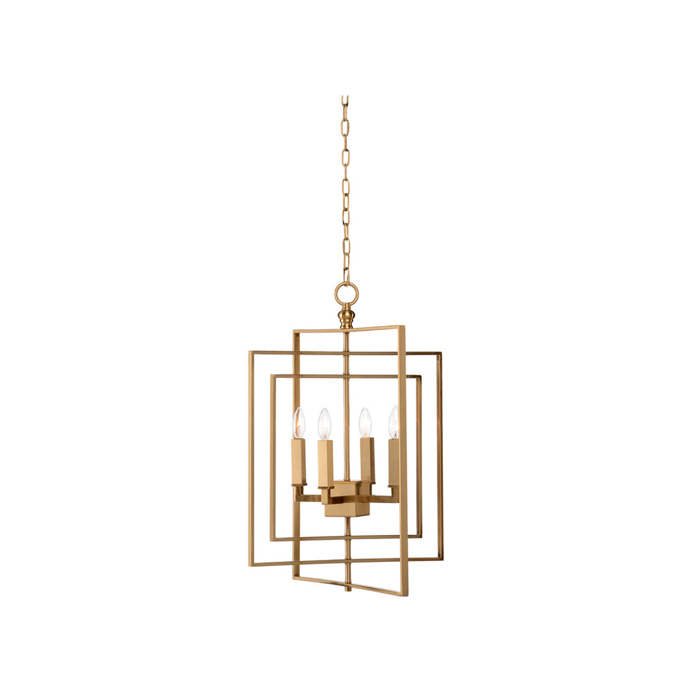 Chelsea House Lisa Kahn Cube Chandelier Gold (Sm)
