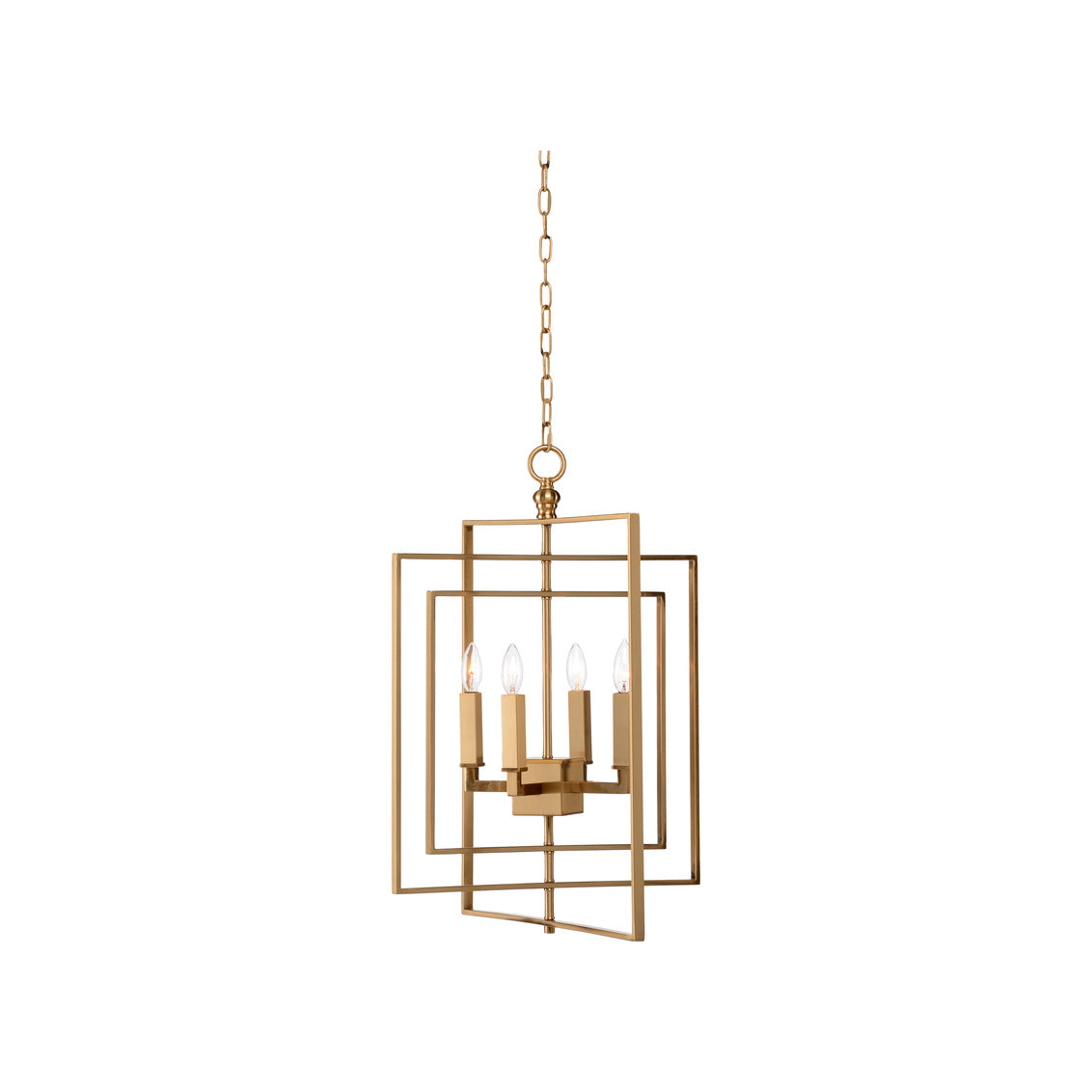 Chelsea House Lisa Kahn Cube Chandelier Gold (Sm)