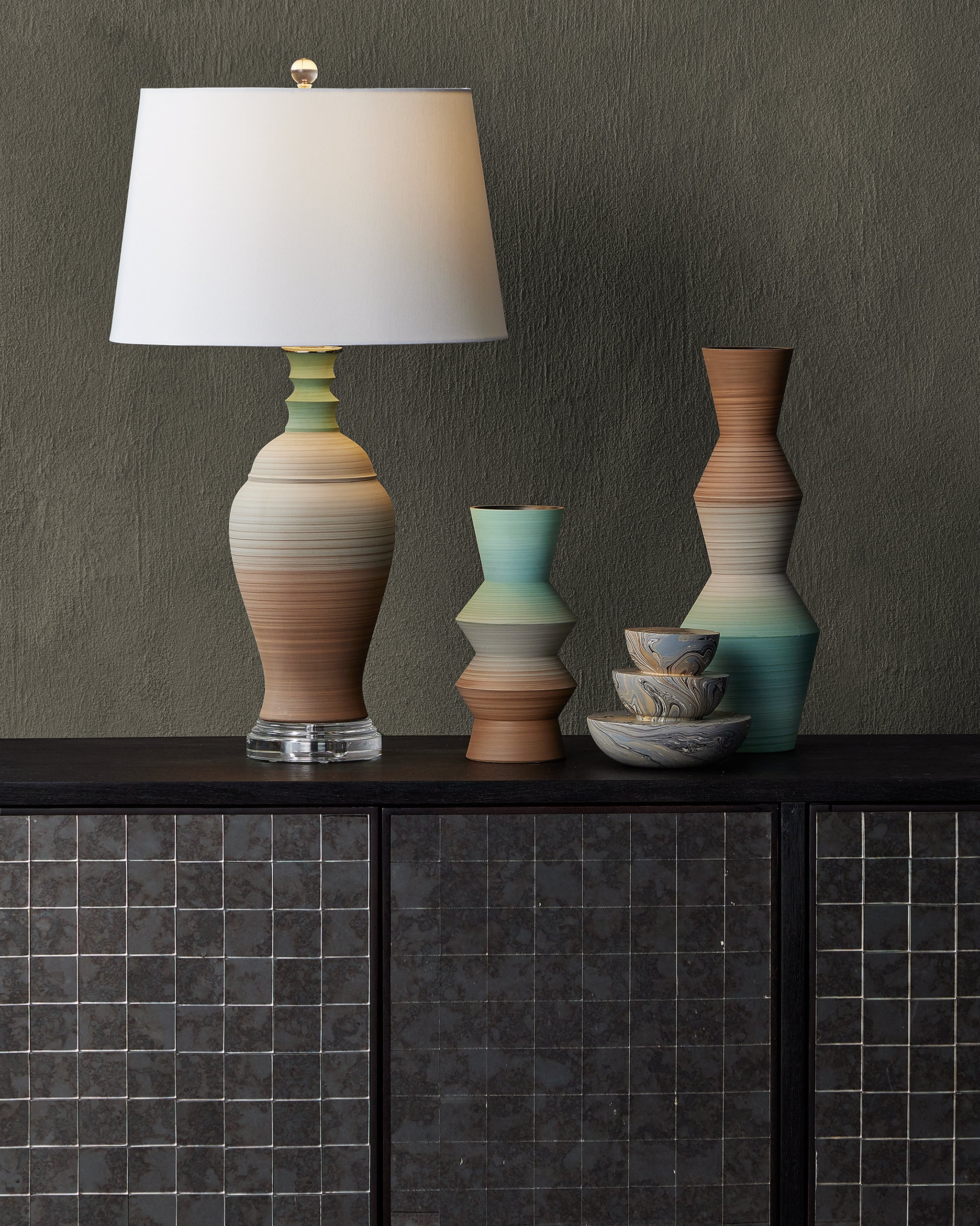 Currey & Company Mosaico Credenza