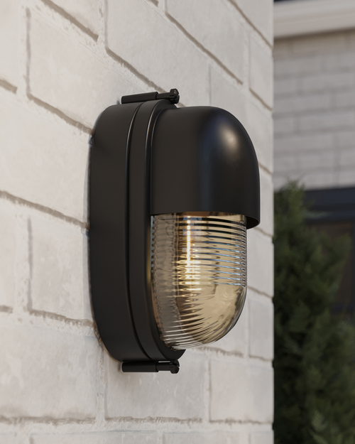 Currey & Company Maritime Black Outdoor Wall Sconce