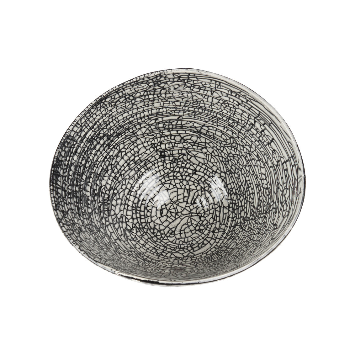 Chelsea House Black Oval Centerpiece Bowl