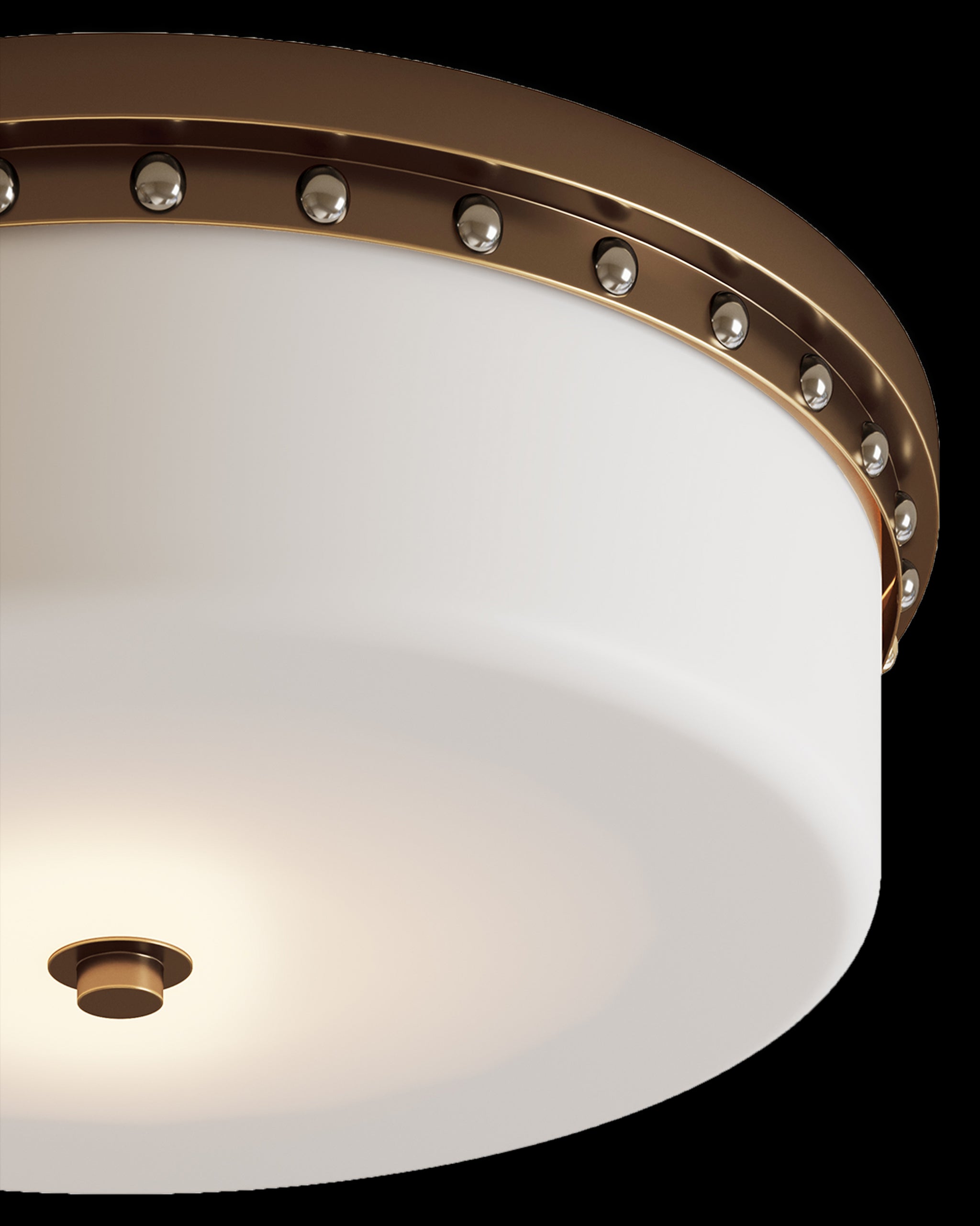 Currey & Company Barnabe Brass Flush Mount