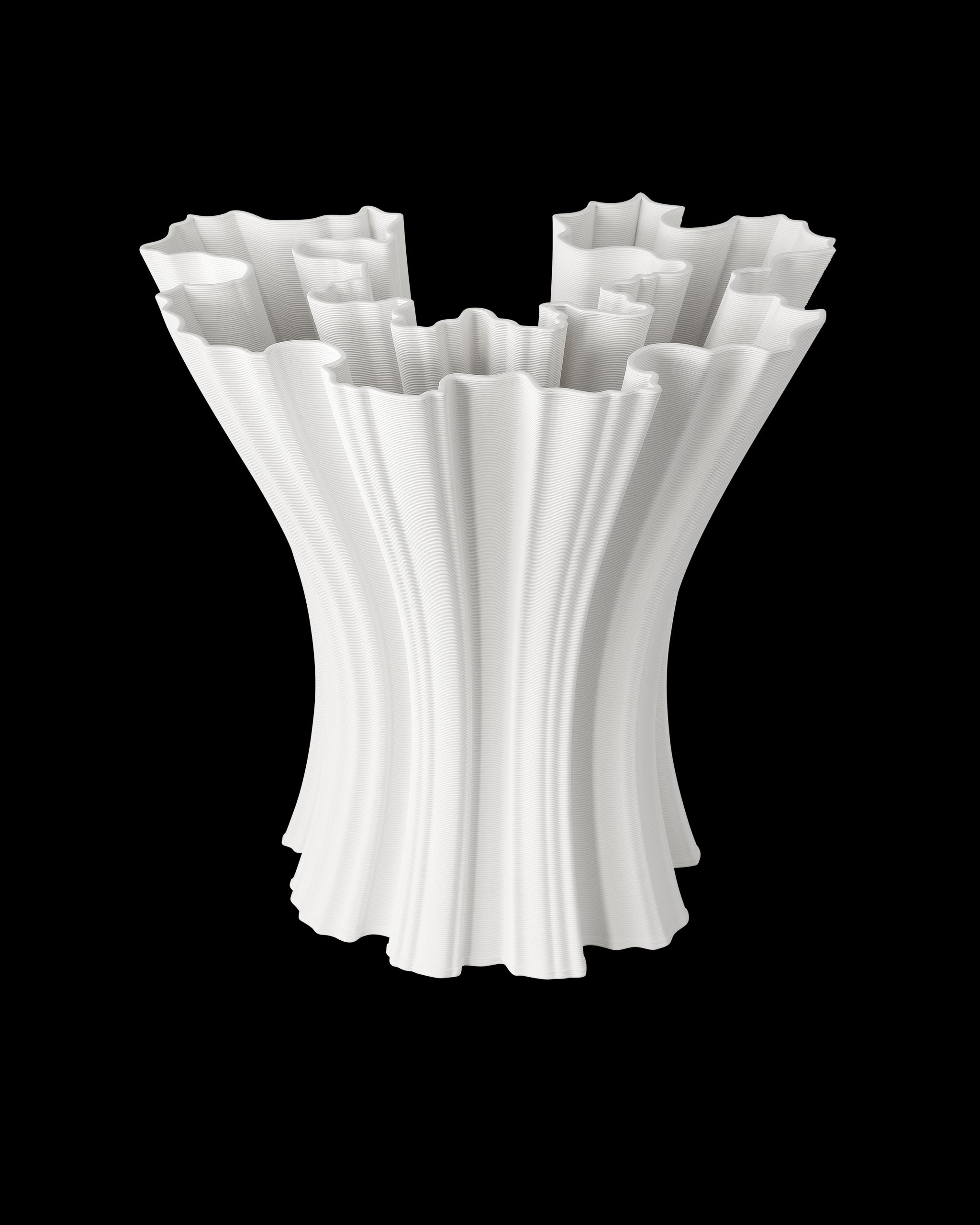 Currey & Company Godet White Vase