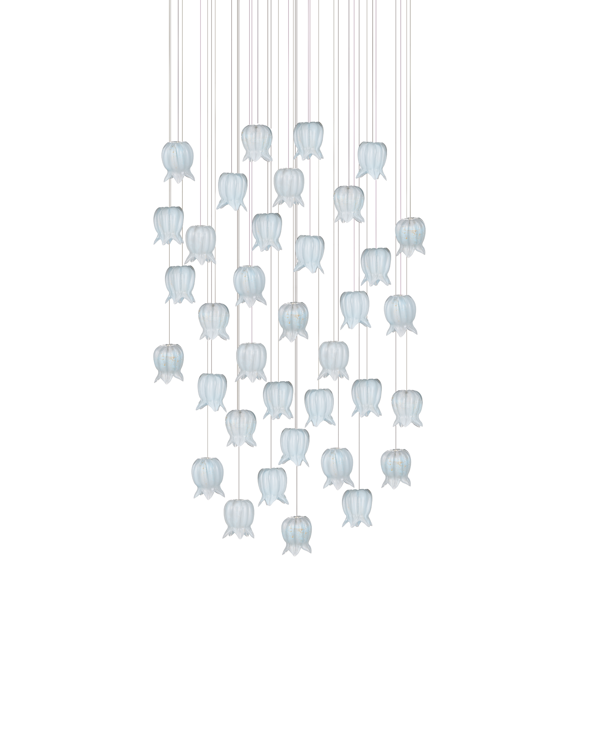 Currey And Company Polpo 36 Light Round Multi Drop Pendant