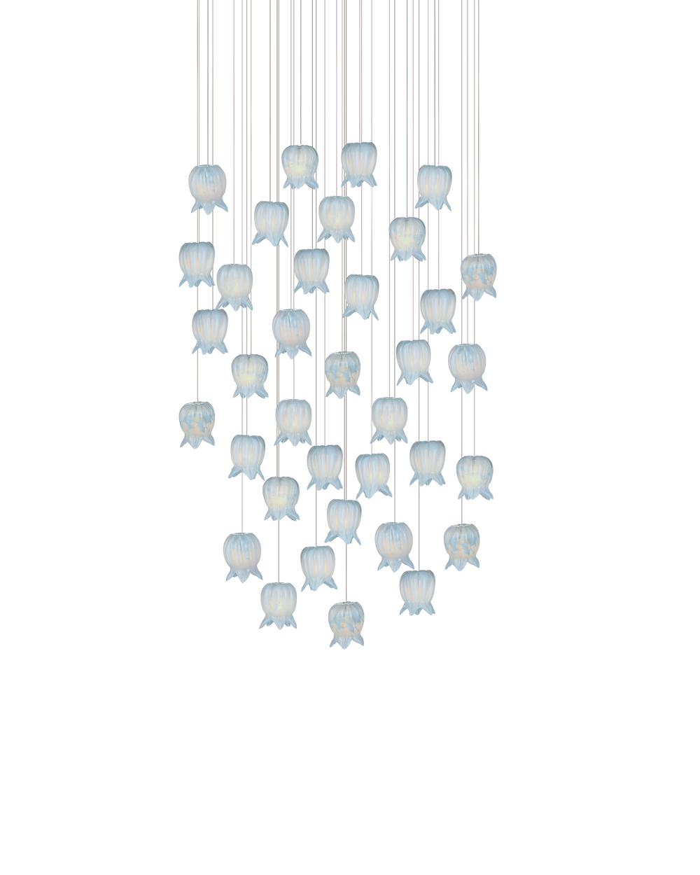 Currey And Company Polpo 36 Light Round Multi Drop Pendant
