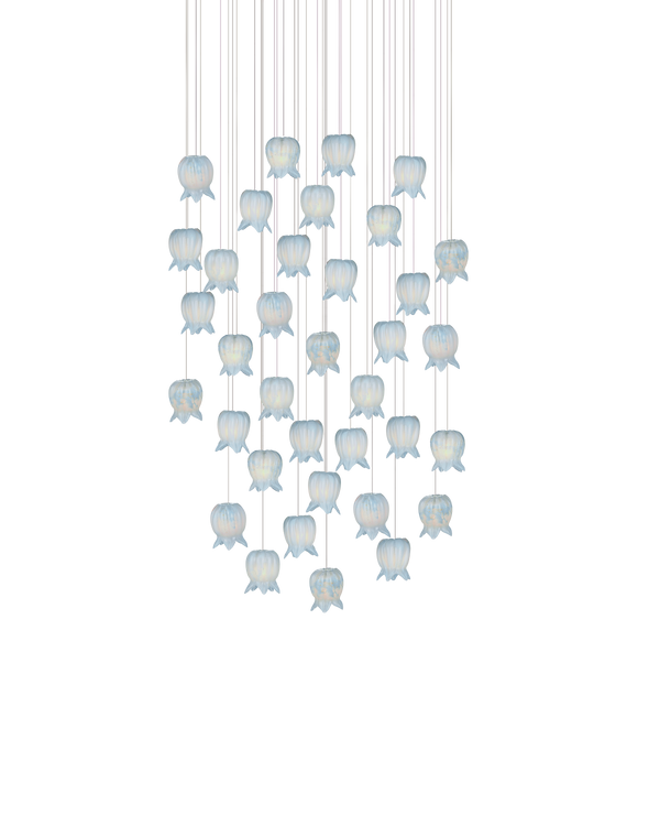 Currey And Company Polpo 36 Light Round Multi Drop Pendant