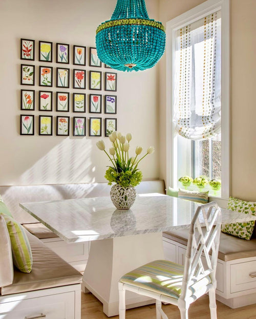 Currey & Company Hedy Turquoise Chandelier