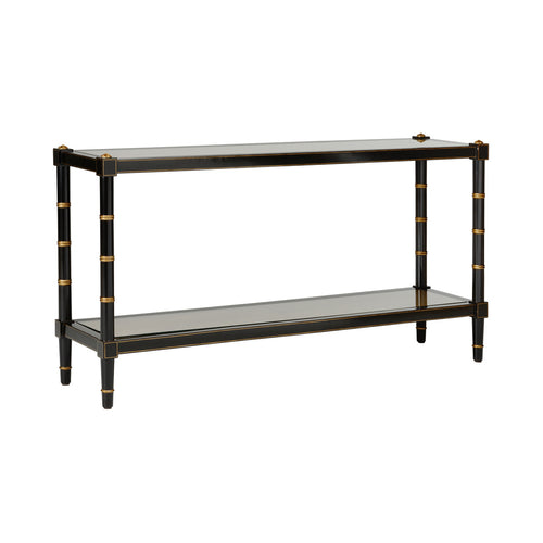 Chelsea House Conner Cane Console Black